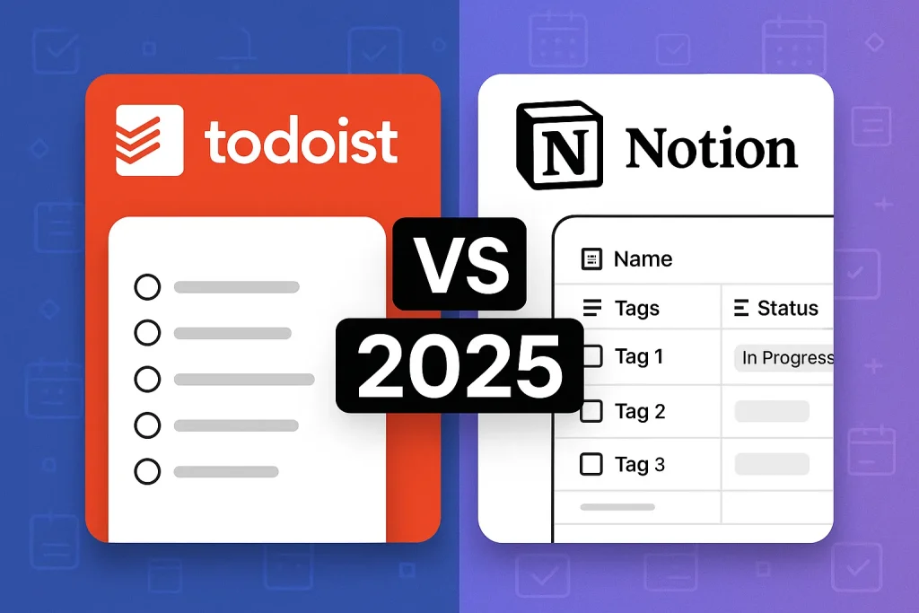 Todoist vs Notion 2025: Which Productivity Powerhouse Wins? (Honest Comparison) 1 Todoist vs Notion 2025: Which Productivity Powerhouse Wins? (Honest Comparison)