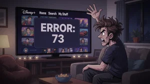 Disney Plus Error 73: The Proven VPN Fix for 2026 3 Person frustrated by Disney Plus Error 73 VPN block on streaming device in 2026